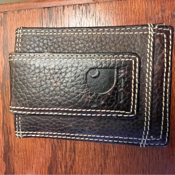 Men’s brown leatherCarhartt wallet - Picture 2 of 5